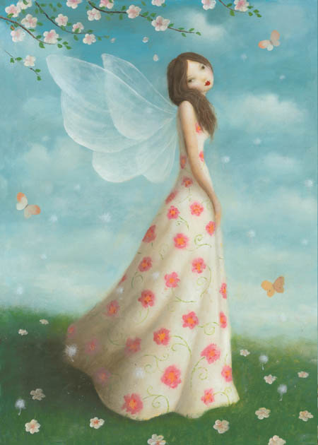 Blossom Fairy Greeting Card by Stephen Mackey